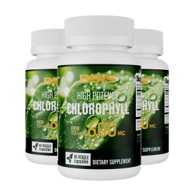 BSYS Chlorophyll Capsules  Fat Metabolism Support Aid Blood Purification & Detox Boost  Digestive Health & Constipation Relief Helper  Immune Sys (Option: Three bottles)